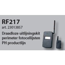 Draadloze uitlijningskit t.b.v. lange afstand fotocellen